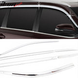 2014-2019 Toyota Highlander Chrome Window Visors Rain Sun Guard ABS
