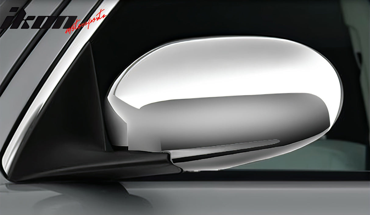 2002-2008 Jaguar X-Type Rear Side View Mirror Covers Caps Chrome ABS