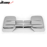 2007-2013 Chevrolet Silverado & GMC Sierra 1500 HD/2500 HD/3500 HD Left Right LH RH Manual Side Towing Mirrors Covers Assembly Replacement Chrome