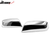 2014-2018 Chevrolet Silverado 1500 2014-2016 GMC Sierra 1500 2PCS Side Rearview Mirror Cover Cap Trim Replacement Chrome ABS