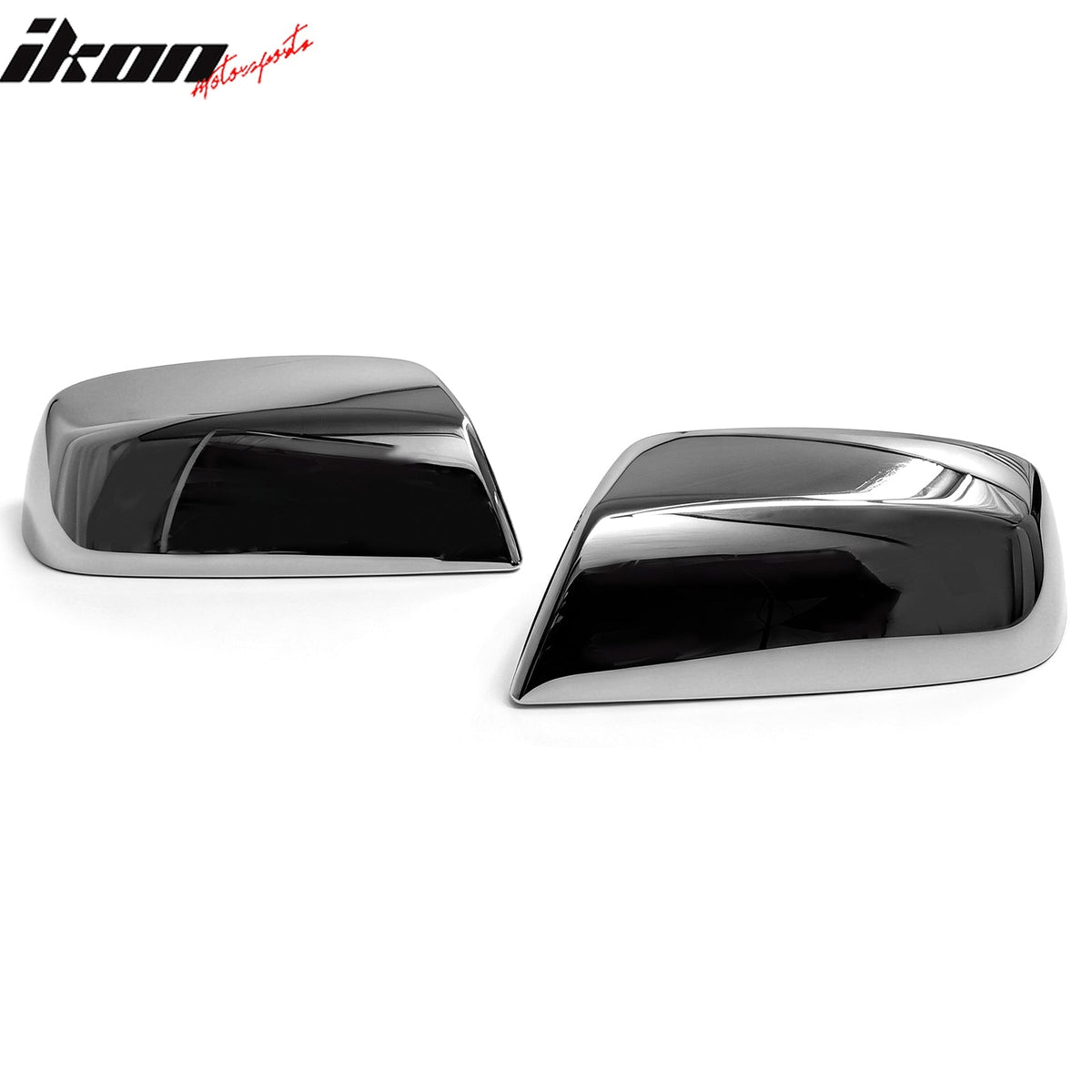 2014-2018 Chevrolet Silverado 1500 2014-2016 GMC Sierra 1500 2PCS Side Rearview Mirror Cover Cap Trim Replacement Chrome ABS
