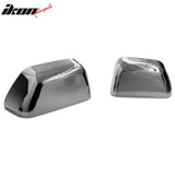 2017-2024 Ford F-250 F-350 Super Duty Chrome Mirror Covers Top Cap ABS Pair