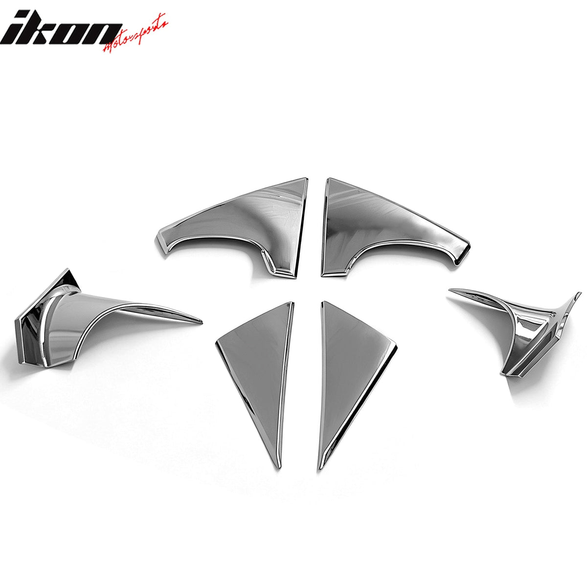 2010-2015 Hyundai Tucson 6PCS LH RH Side Rear View Mirror Bracket Covers Chrome ABS
