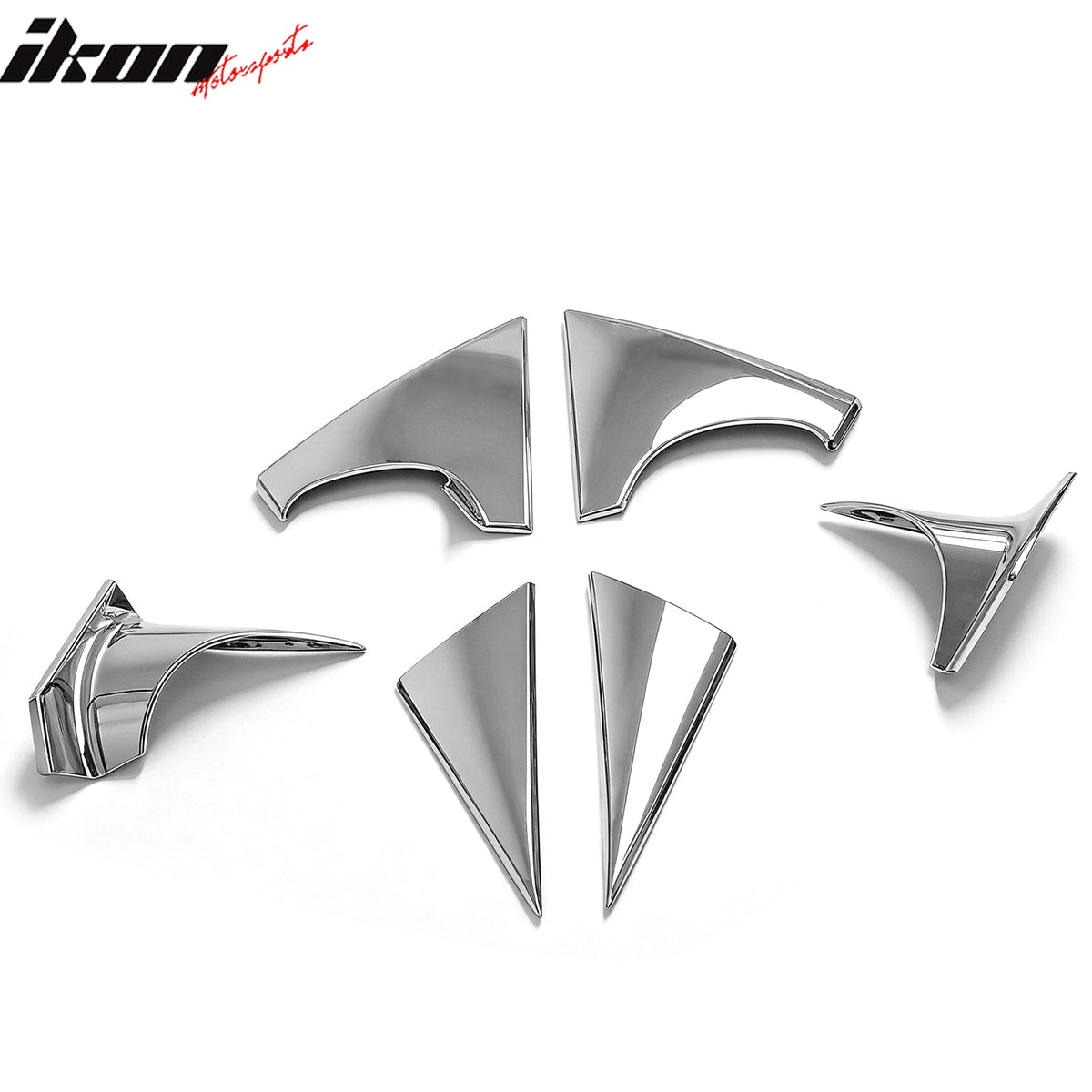 2010-2015 Hyundai Tucson 6PCS LH RH Side Rear View Mirror Bracket Covers Chrome ABS