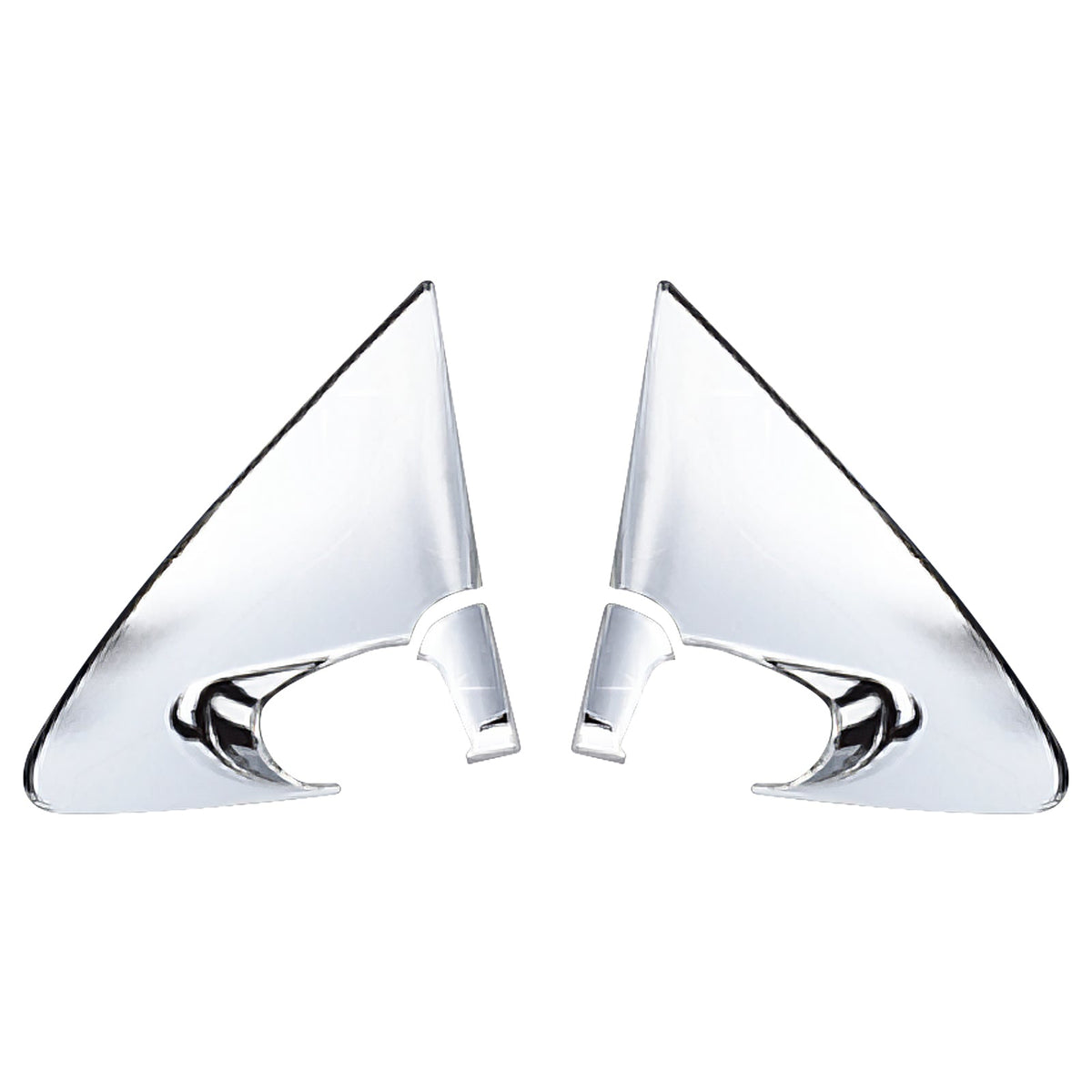 2010-2013 Kia Forte Sedan Chrome Side Rearview Mirror Cover Cap ABS