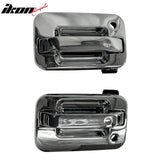 2004-2014 Ford F-150 Chrome Side Door Handle Cover Caps ABS with Key Holes
