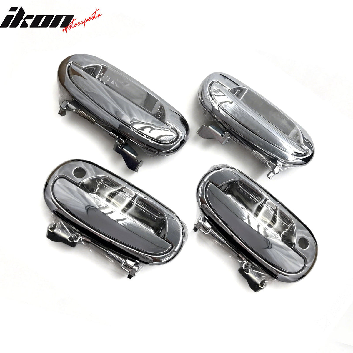 1997-2002 Ford Expedition 4PCS Chrome Door Handle Covers w/ 2 Keyholes