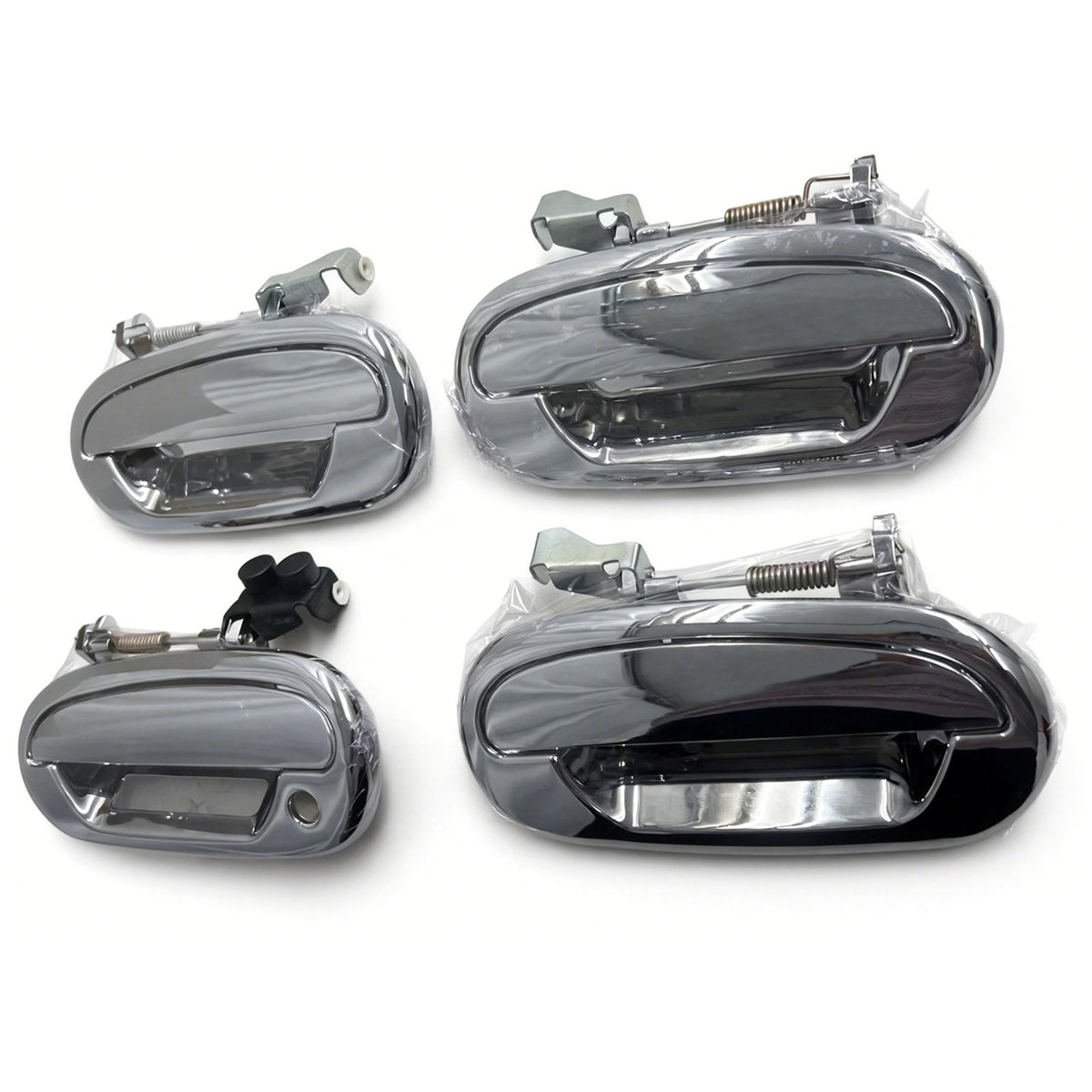 1997-2003 Ford F-150 Chrome ABS Side Door Handle Covers Trim w/ 1 Key Hole