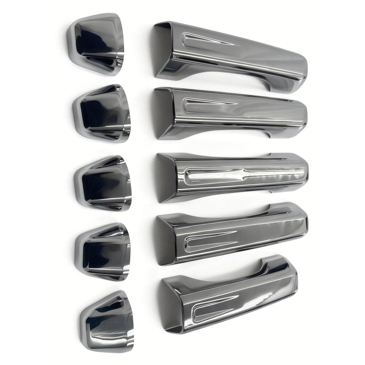 2018-2023 Jeep Wrangler 4Dr w/ Tail Gate Door Handle Covers Trim Chrome ABS