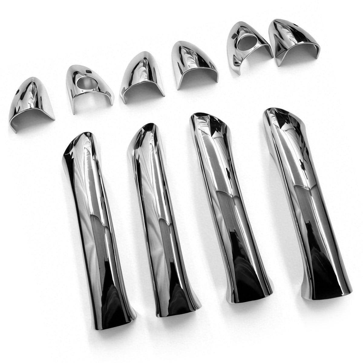 2001-2007 Benz W203 C-Class& 2003-2009 W211 E-Class Sedan Door Handle Covers Chrome