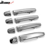 2010-2015 Toyota Prius Chrome ABS Door Handle Covers Cap Trims w/ 1 Key Hole