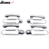 1999-2010 Dakota Ram Durango Liberty Raider Door Handle Covers Chrome W/ 2-Keyhole ABS