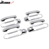 1999-2010 Dakota Ram Durango Liberty Raider Door Handle Covers Chrome W/ 2-Keyhole ABS