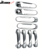 1999-2010 Dakota Ram Durango Liberty Door Handle Covers Chrome W/ 1-Keyhole Stainless Steel