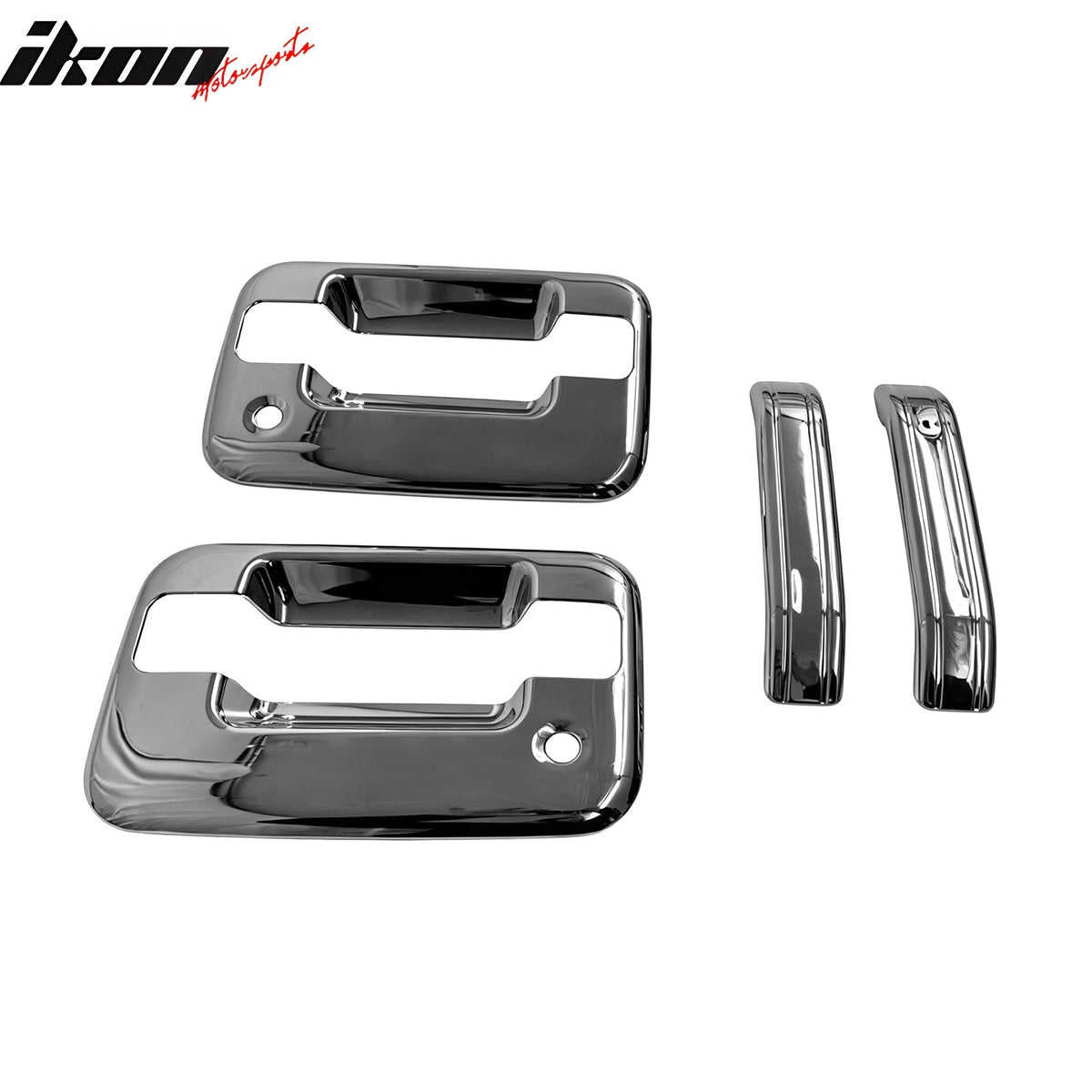 2004-2014 Ford F-150 2-Door Chrome Door Handle Covers w/ 2 Key Holes w/o KeyPad Cut Out