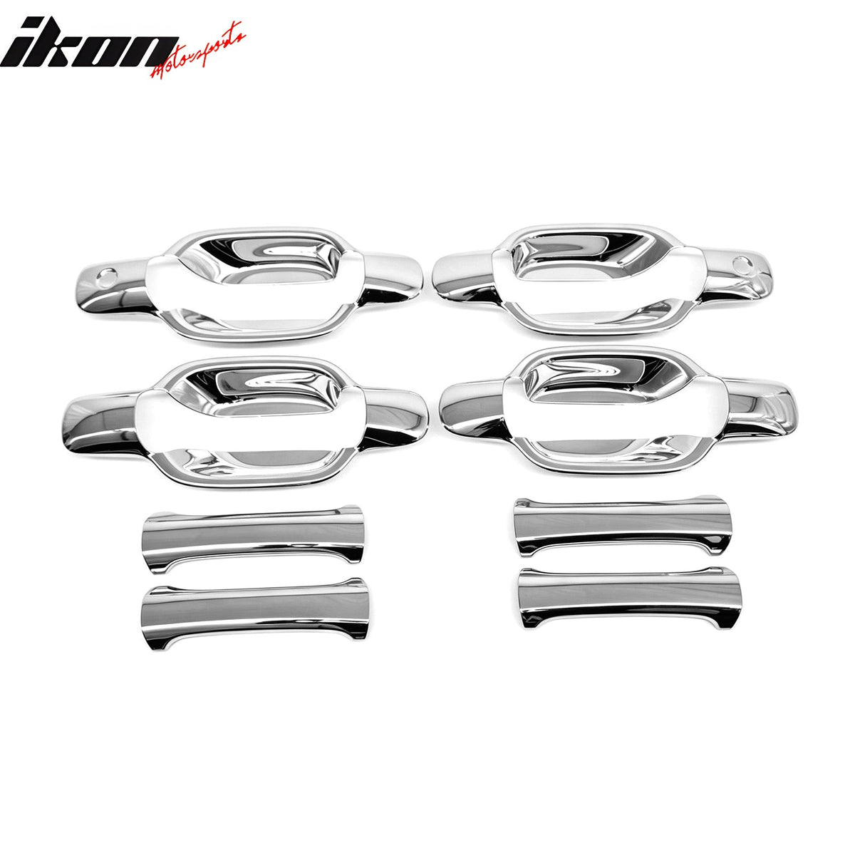 2004-2012 Chevy Colorado GMC Canyon Chrome ABS Door Handle Covers w/ 2 Key Holes