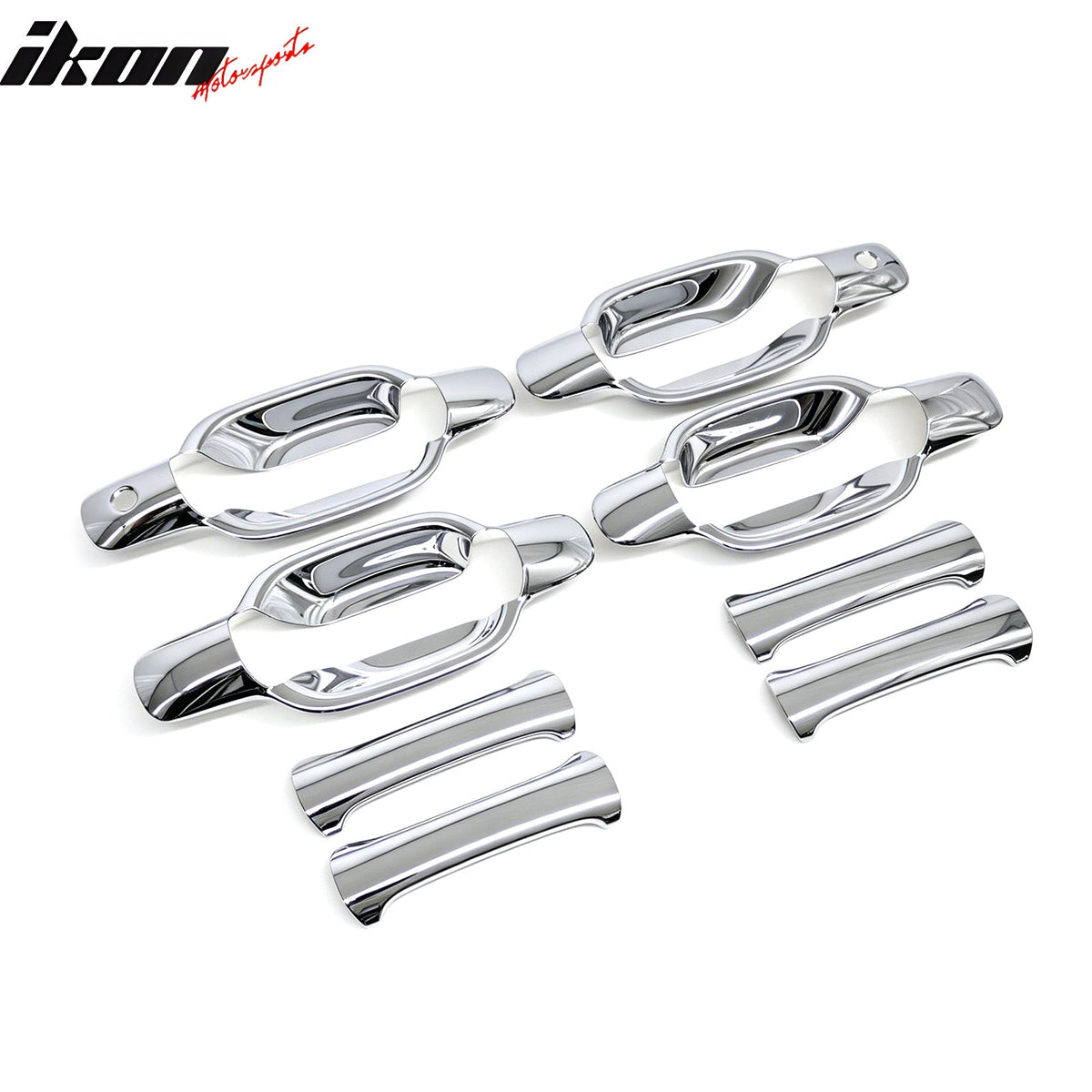 2004-2012 Chevy Colorado GMC Canyon Chrome ABS Door Handle Covers w/ 2 Key Holes