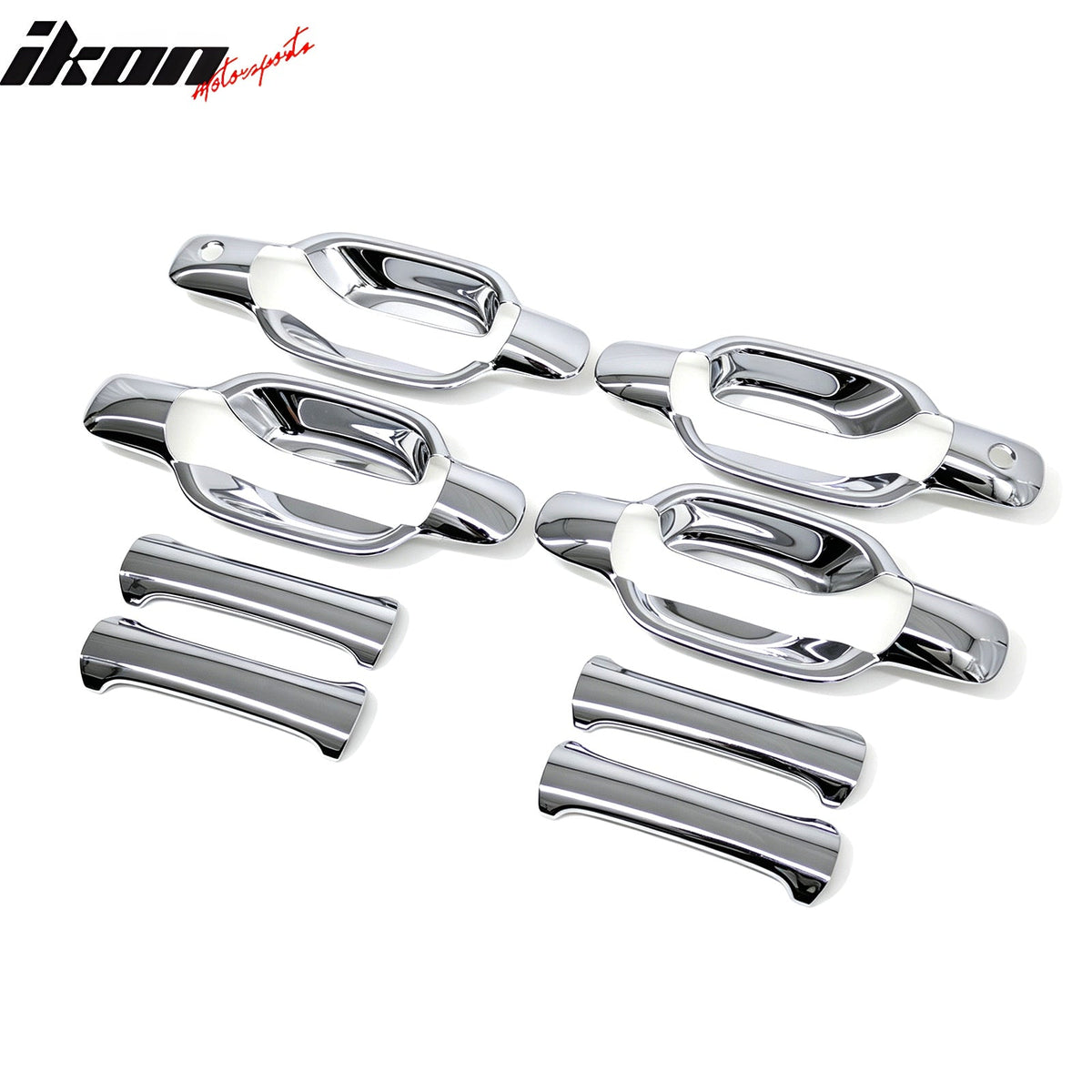 2004-2012 Chevy Colorado GMC Canyon Chrome ABS Door Handle Covers w/ 2 Key Holes