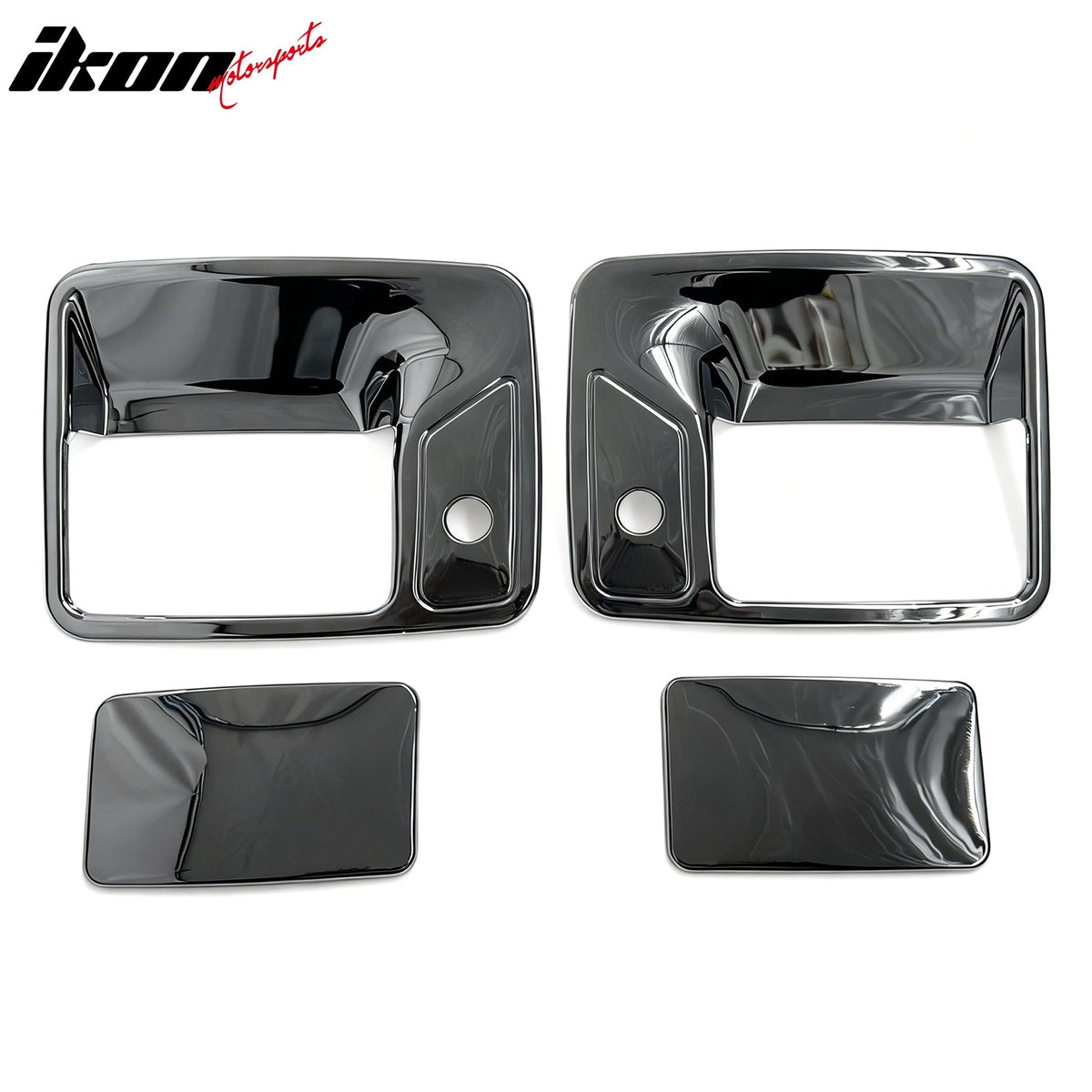 1999-2007 Ford F-250 Super Duty Chrome Side Door Handle Cover ABS w/ 2 Keyholes