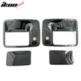 1999-2007 Ford F-250 Super Duty Chrome Side Door Handle Cover ABS w/ 2 Keyholes