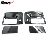 1999-2007 Ford F-250 Super Duty Chrome Side Door Handle Cover ABS w/ 2 Keyholes