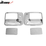 1999-2016 Ford F-250 F-350 F-450 Super Duty Chrome Door Handle Covers w/ 1 Key Hole
