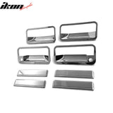 1988-1998 Chevy GMC C/K 1995-1999 Tahoe Yukon Chrome Door Handle Covers w/ 2 Key Holes