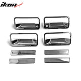 1988-1998 Chevy GMC C/K 1995-1999 Tahoe Yukon Chrome Door Handle Covers w/ 2 Key Holes