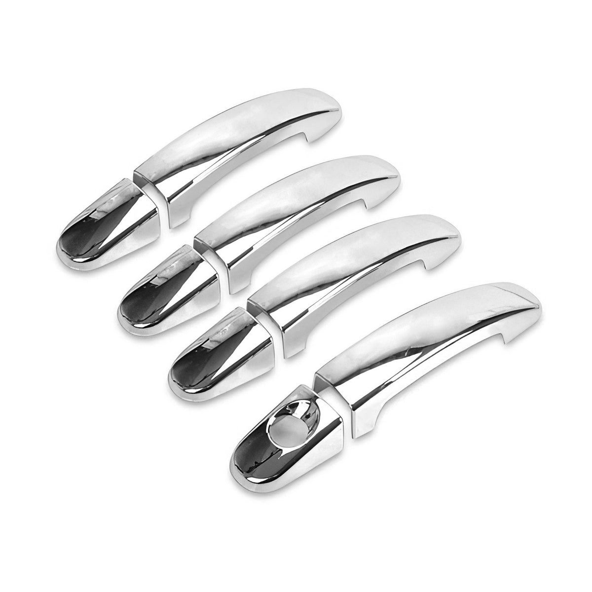 2008-2011 Ford Focus Sedan Chrome ABS Door Handle Covers Trim Cap w/ 1 Keyhole