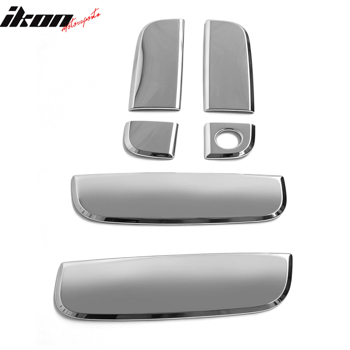 2010-2013 Kia Soul Chrome Door Handle Covers w/ 1 Key Hole Caps Trim Protector