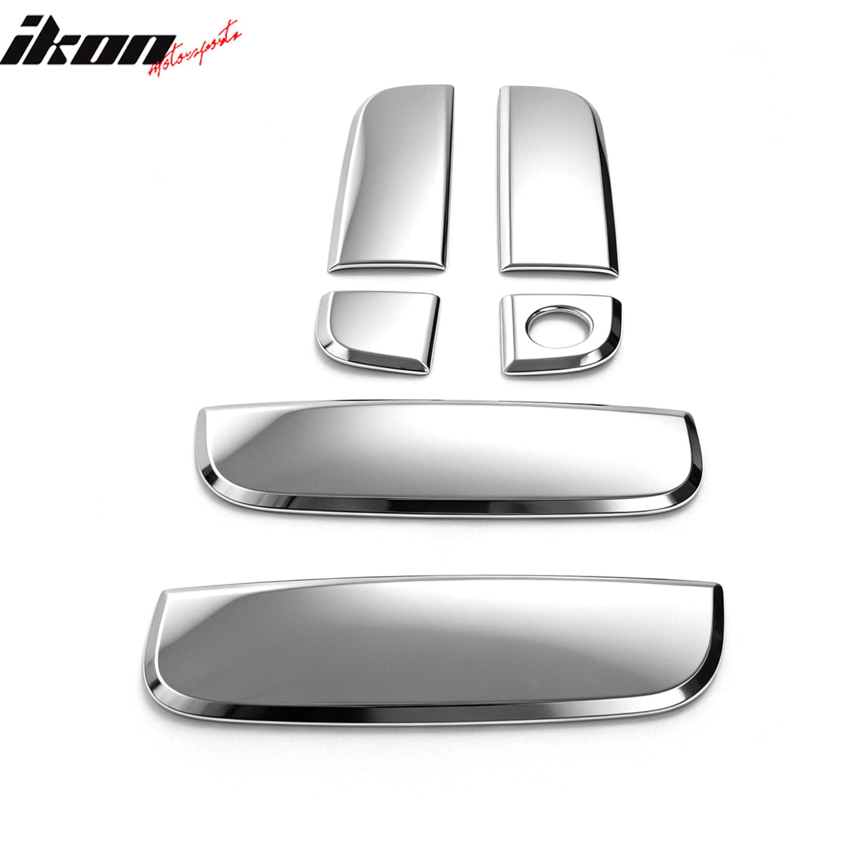 2010-2013 Kia Soul Chrome Door Handle Covers w/ 1 Key Hole Caps Trim Protector