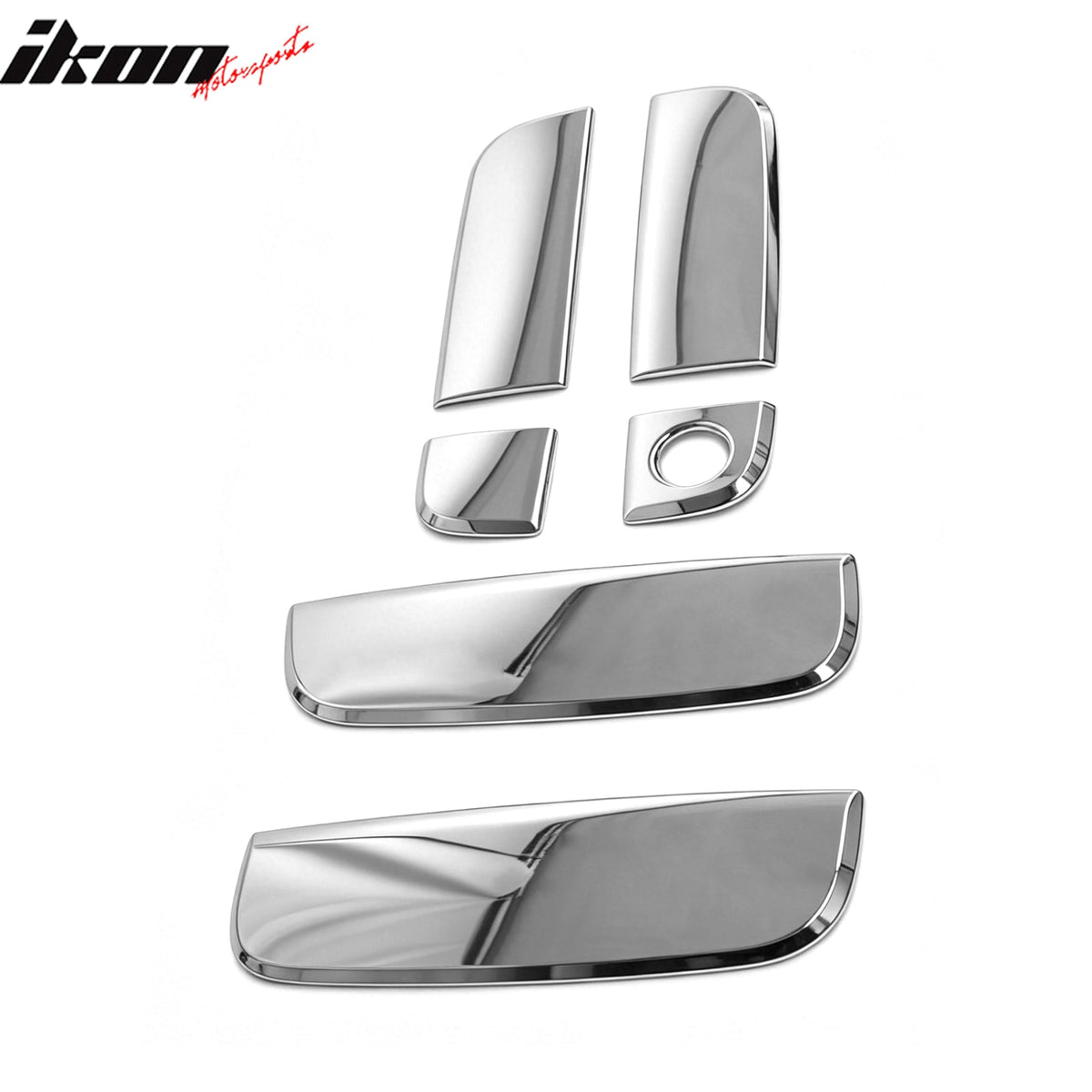 2010-2013 Kia Soul Chrome Door Handle Covers w/ 1 Key Hole Caps Trim Protector