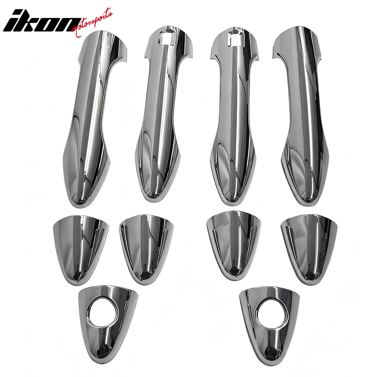 2010-2015 Hyundai Tucson Chrome Side Door Handle Cover ABS w/ 1 or 2 Keyholes