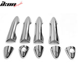 2010-2015 Hyundai Tucson Chrome ABS Door Handle Covers Cap w/ 1 or 2 Key Holes