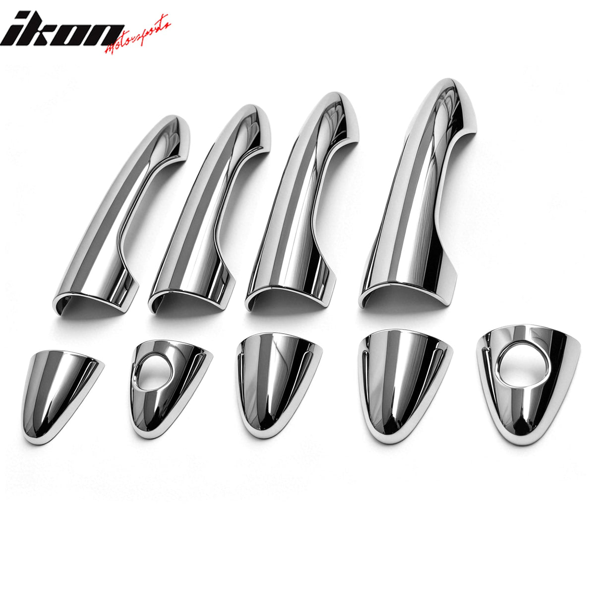 2010-2015 Hyundai Tucson Chrome ABS Door Handle Covers Cap w/ 1 or 2 Key Holes