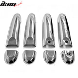2009-2014 Nissan Cube Chrome ABS Door Handle Cover w/ 1 Key Hole& 2-Smart Key Cut Out