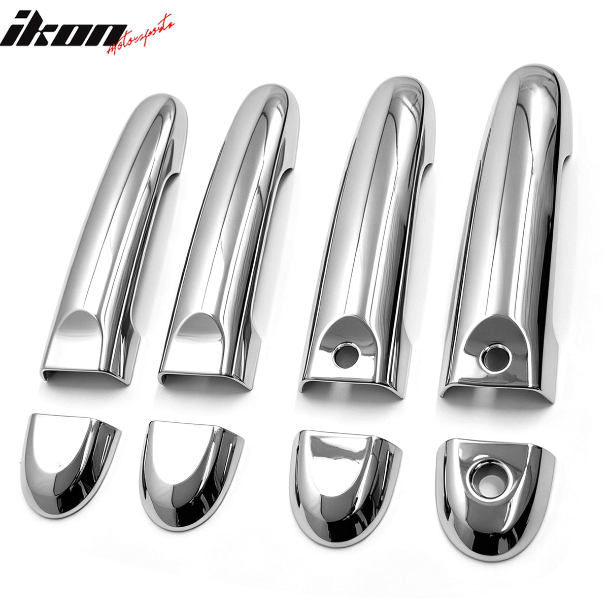 2009-2014 Nissan Cube Chrome ABS Door Handle Cover w/ 1 Key Hole& 2-Smart Key Cut Out