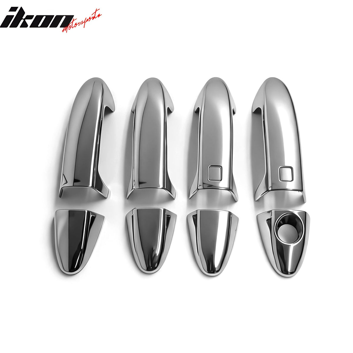 2011-2016 Ford Fiesta Chrome ABS Door Handle Covers w/ 1 Key Hole& 2 Smart Keys