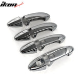 2011-2016 Ford Fiesta Chrome ABS Door Handle Covers w/ 1 Key Hole& 2 Smart Keys