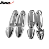 2011-2016 Ford Fiesta Chrome ABS Door Handle Covers w/ 1 Key Hole& 2 Smart Keys