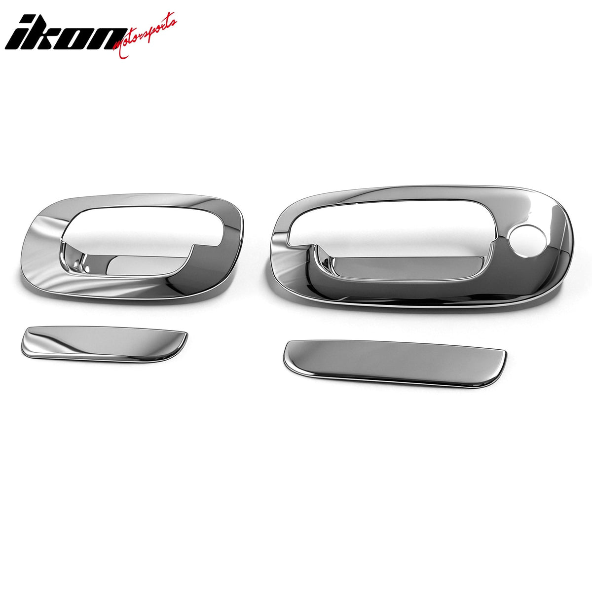 1997-2004 Dodge Dakota Chrome ABS Door Handle Cover Cap Trim with 1 Key Hole