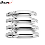 2014-2018 Silverado 1500 2500 3500 Chrome Door Handle Covers w/ 1 Key Hole 4 Smart Keys