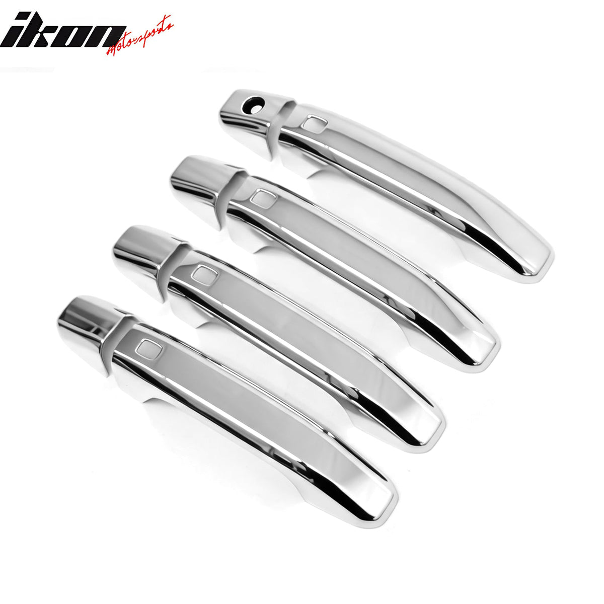 2014-2018 Silverado 1500 2500 3500 Chrome Door Handle Covers w/ 1 Key Hole 4 Smart Keys