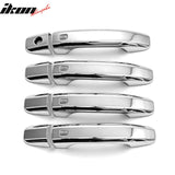 2014-2018 Silverado 1500 2500 3500 Chrome Door Handle Covers w/ 1 Key Hole 4 Smart Keys