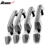 2005-2009 Hummer H3 Chrome ABS Left Right Side Door Handle Covers Cap Trim 4PCS