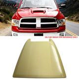 2009-2018 Dodge Ram 1500 Except Sport & Rebel Front Air Flow Intake Vent Hood Bonnet Scoop Cover Unpainted with Gel Screen Decal