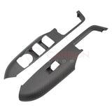 Real Carbon Fiber Window Switch Control Trim Covers for 2024+ Ford Mustang