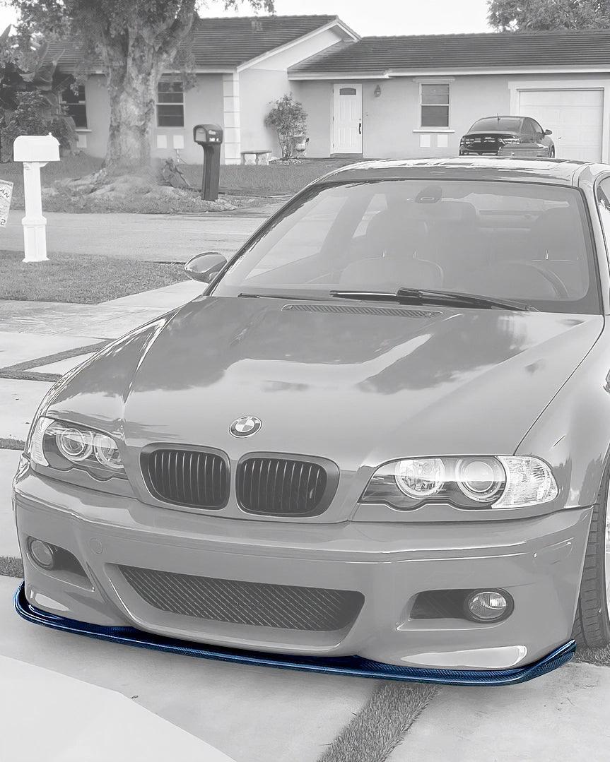 BMW 3 Series E46 M3 HM Style Carbon Fiber Front Lip (2001 - 2006) - K2 Industries