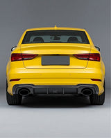 2017–2019 Audi RS3 8V Sedan Rear Bumper Diffuser Lip – Carbon Fiber