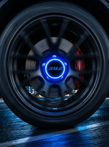 Dodge Challenger Charger 300 SRT Floating Self-Leveling LED 63mm Wheel Center Caps (Set of 4) - Metal